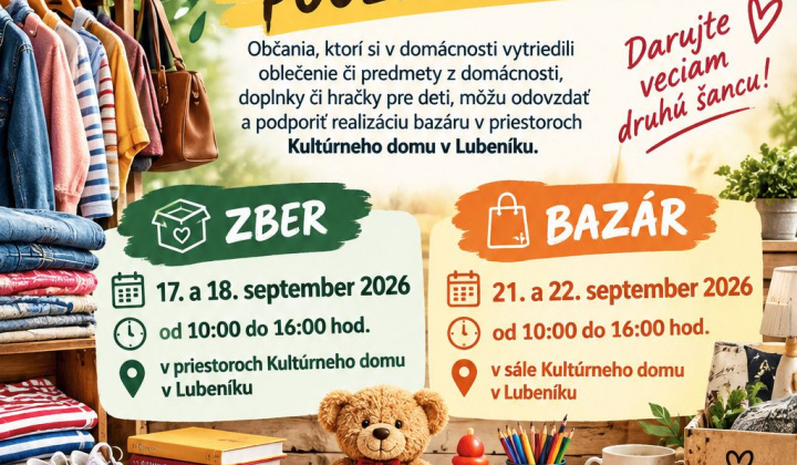 1. fotografia fotogalérie Aktuality / Bazár v Lubeníku 2026 - foto