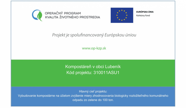 1. fotografia fotogalérie Projekty / Kompostáreň v obci Lubeník - foto