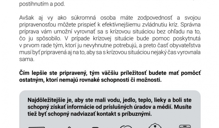 9. fotografia fotogalérie Aktuality / Čo robiť v prípade krízy alebo ozbrojeného konfliktu. - foto