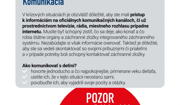 12. fotografia fotogalérie Aktuality / Čo robiť v prípade krízy alebo ozbrojeného konfliktu. - foto